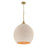 Craftmade Keira 3 Light Pendant, Satin Brass/White