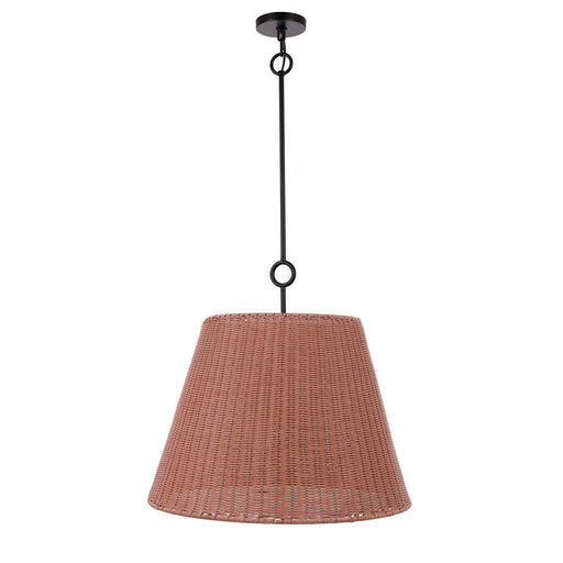 Craftmade Kirsten 3 Lt 24" Pendant, Flat Black