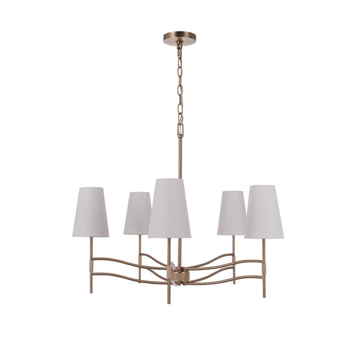 Craftmade Astor 5 Lt Chandelier, Satin Brass