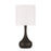 Craftmade Pallo 1 Light Table Lamp, Flat Black
