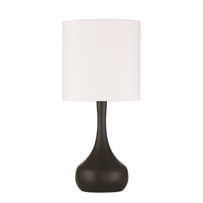 Craftmade Pallo 1 Light Table Lamp, Flat Black