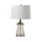 Craftmade 22" Table Lamp, Satin Brass/Off White Linen
