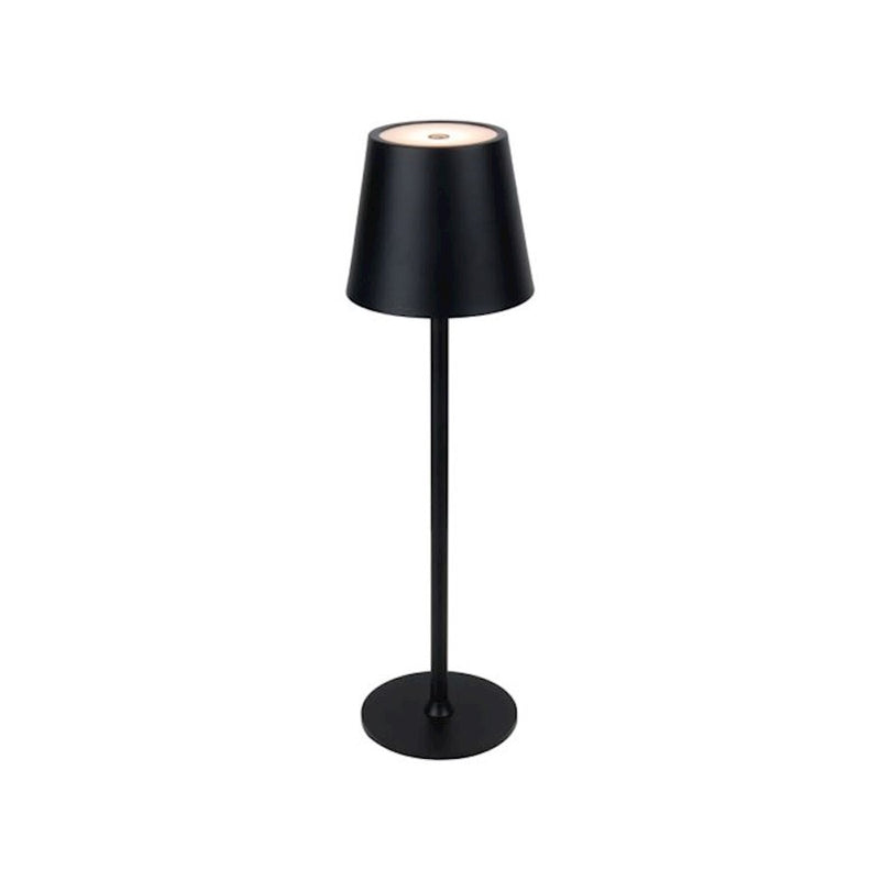 Craftmade Evans 1 Light LED Rechargeable Lamp, Black/Frost