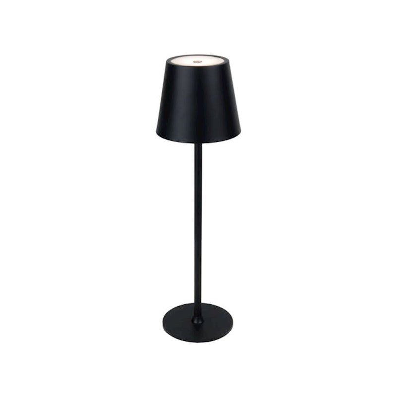 Craftmade Evans 1 Light LED Rechargeable Lamp, Black/Frost