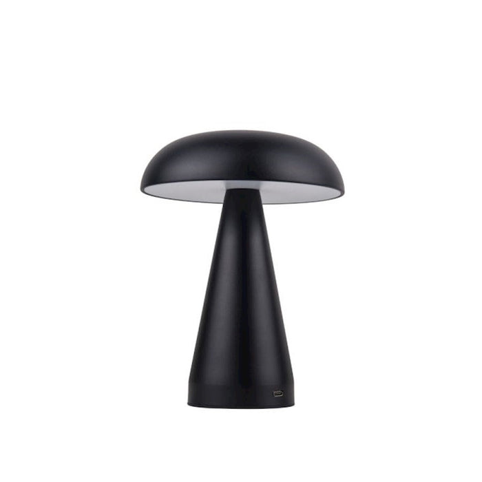 Craftmade Marta 1 Light LED Rechargeable Lamp, Black/Frost - 86292FB-TR