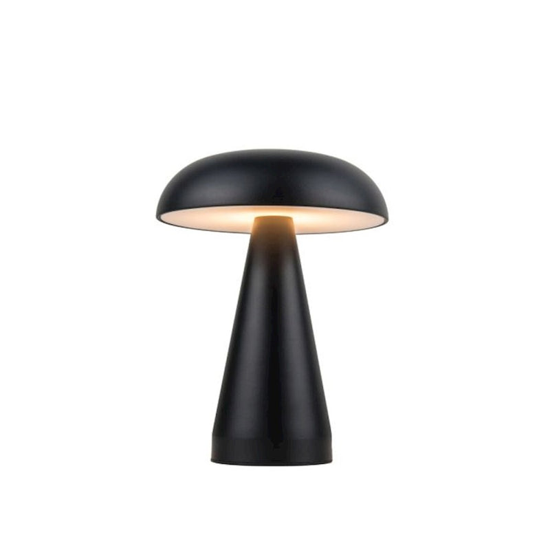 Craftmade Marta 1 Light LED Rechargeable Lamp, Black/Frost