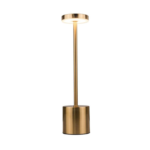 Craftmade Curtis 1 Light LED Rechargeable Lamp, Brass/Frost