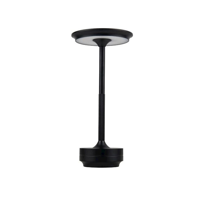 Craftmade Rikki 1 Light LED Rechargeable Lamp, Black/Frost - 86294FB-TR