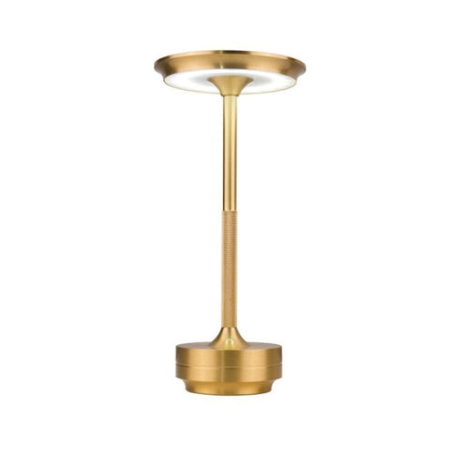 Craftmade Rikki 1 Light LED Rechargeable Lamp, Gold/Frost