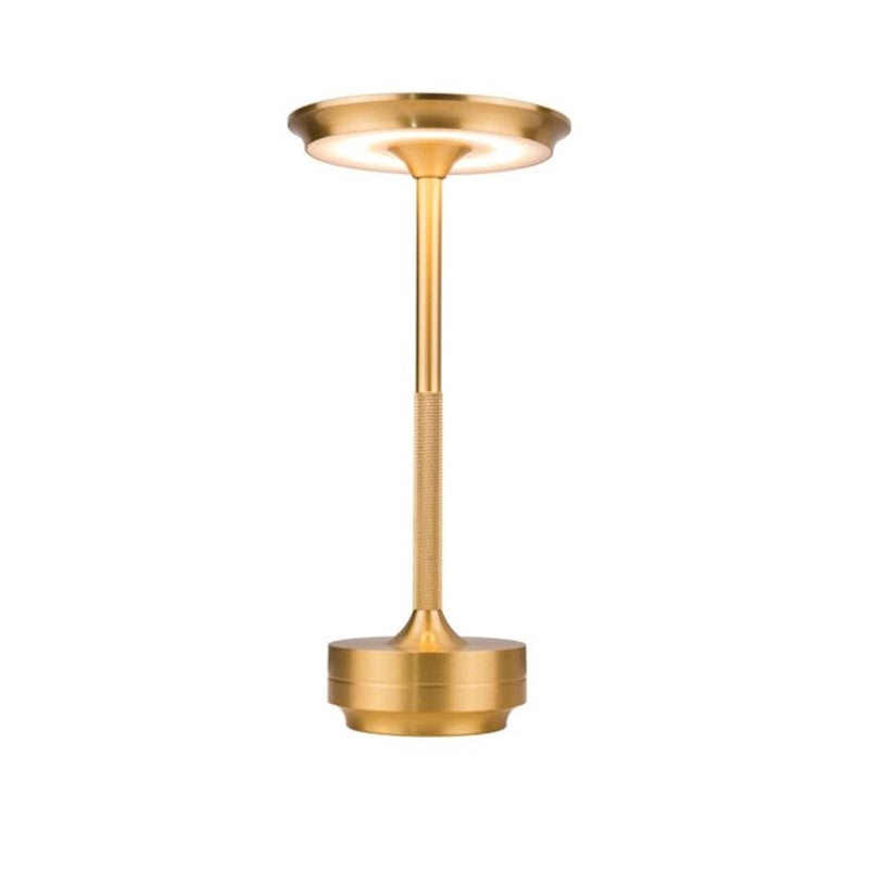 Craftmade Rikki 1 Light LED Rechargeable Lamp, Gold/Frost