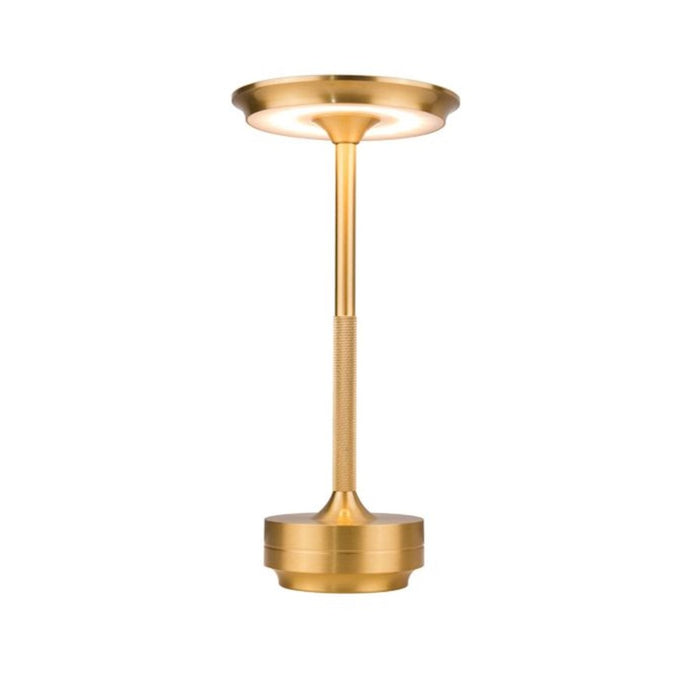 Craftmade Rikki 1 Light LED Rechargeable Lamp, Gold/Frost