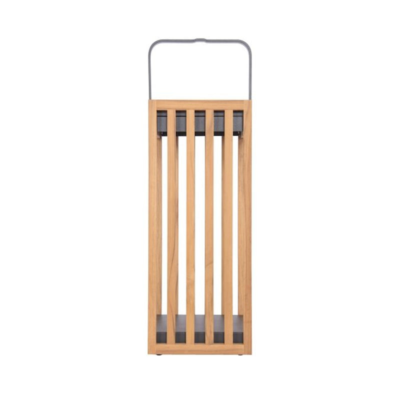 Craftmade Teak Solar 1Lt LED Outdoor Rechargeable Lamp, Teak/GY