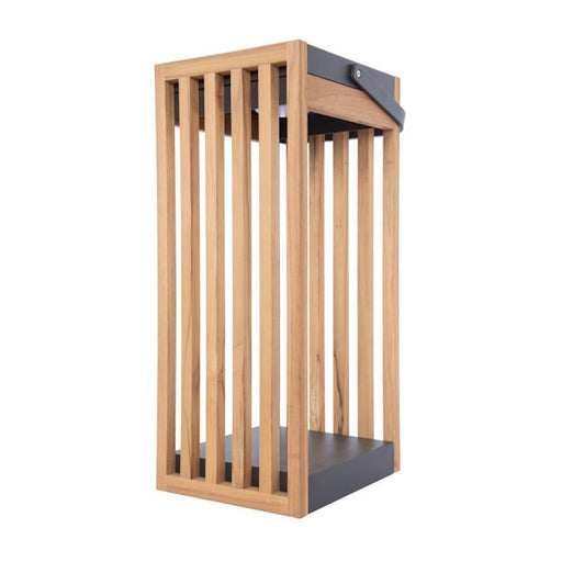 Craftmade Teak Solar 1Lt LED Outdoor Rechargeable Lamp, Teak/GY