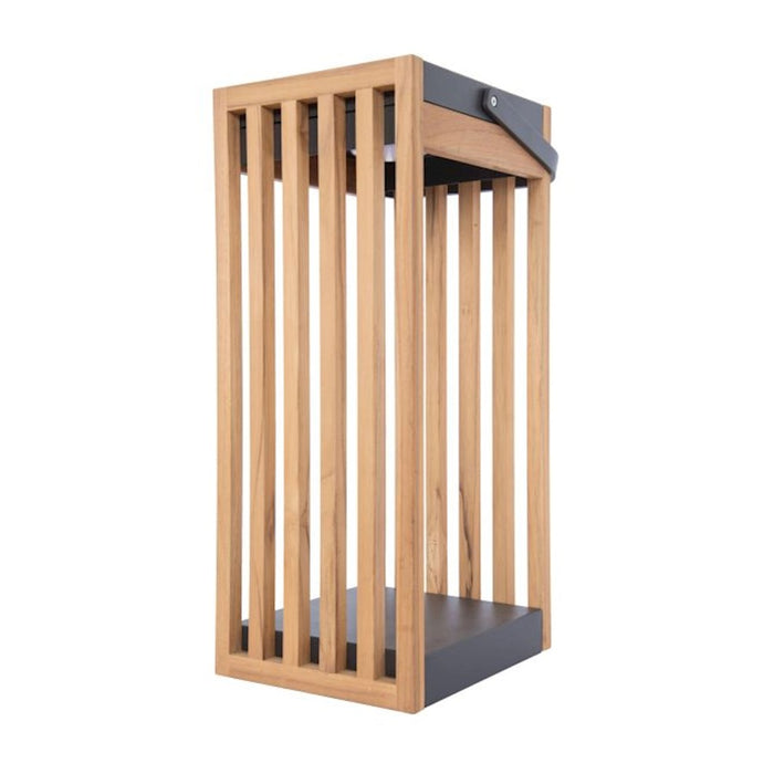 Craftmade Teak Solar 1Lt LED Outdoor Rechargeable Lamp, Teak/GY