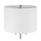 Craftmade Neely 2 Light Table Lamp, Nickel/White
