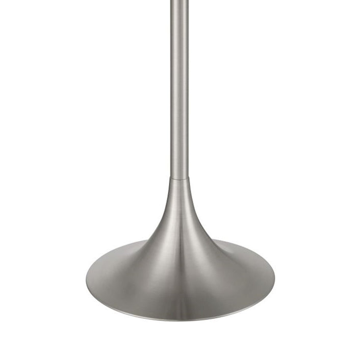 Craftmade Neely 2 Light Table Lamp, Nickel/White