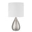 Craftmade Leri 1 Light Table Lamp, Nickel/White - 87004BNK-T
