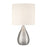 Craftmade Leri 1 Light Table Lamp, Nickel/White
