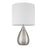Craftmade Leri 1 Light Table Lamp, Nickel/White