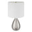 Craftmade Leri 1 Light Table Lamp, Nickel/White