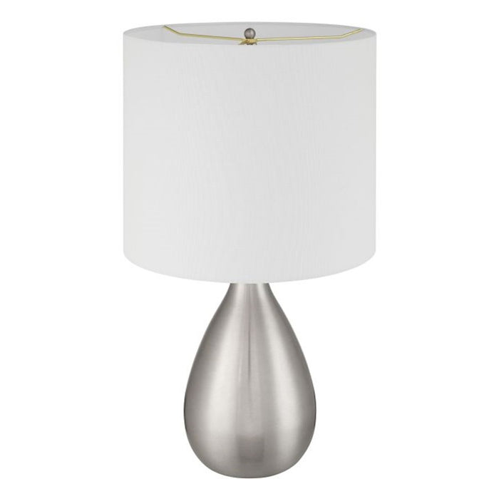 Craftmade Leri 1 Light Table Lamp, Nickel/White