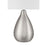 Craftmade Leri 1 Light Table Lamp, Nickel/White