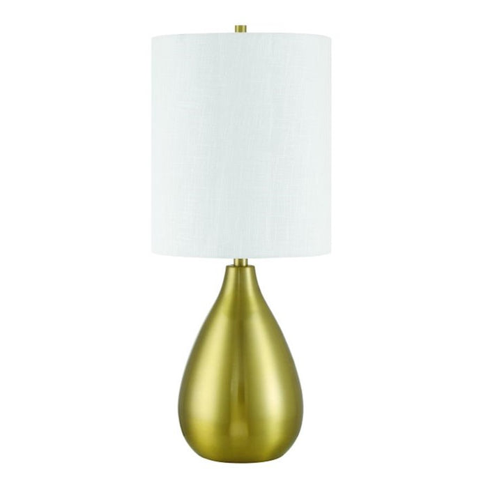 Craftmade Leri 1 Light Table Lamp, Brass/White - 87004SB-T
