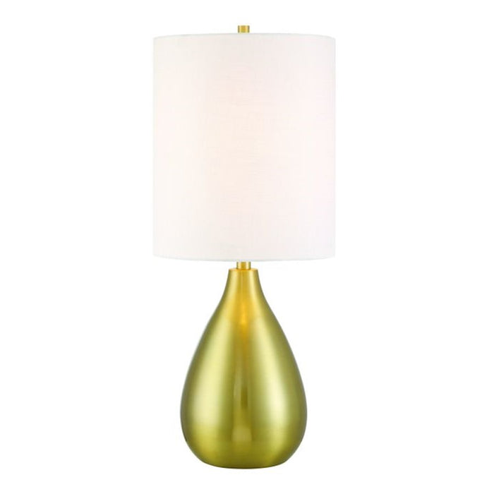 Craftmade Leri 1 Light Table Lamp, Brass/White