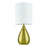 Craftmade Leri 1 Light Table Lamp, Brass/White