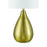 Craftmade Leri 1 Light Table Lamp, Brass/White