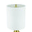 Craftmade Leri 1 Light Table Lamp, Brass/White