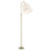Craftmade Girard 1 Light Floor Lamp, Brass/White