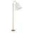 Craftmade Girard 1 Light Floor Lamp, Brass/White