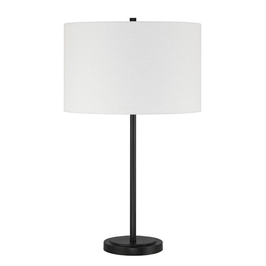 Craftmade Jones 1 Light Table Lamp, Black/White - 87009FB-T