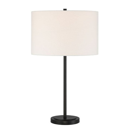 Craftmade Jones 1 Light Table Lamp, Black/White