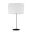 Craftmade Jones 1 Light Table Lamp, Black/White