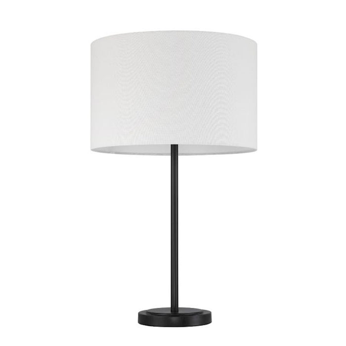 Craftmade Jones 1 Light Table Lamp, Black/White