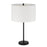 Craftmade Jones 1 Light Table Lamp, Black/White