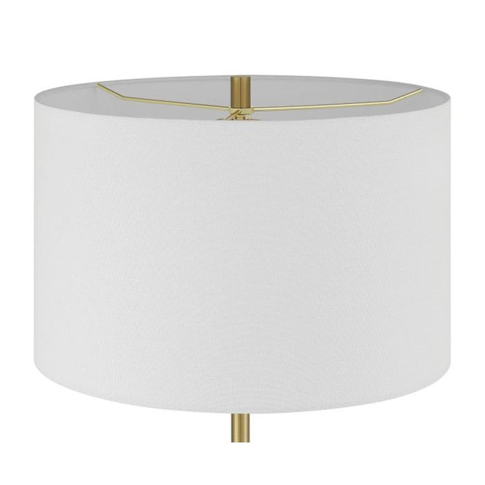 Craftmade Jones 1 Light Table Lamp, Brass/White
