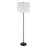 Craftmade Jones 1 Light Floor Lamp, Black/White