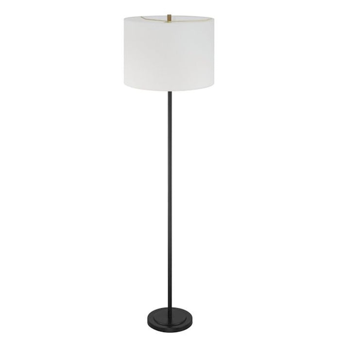 Craftmade Jones 1 Light Floor Lamp, Black/White