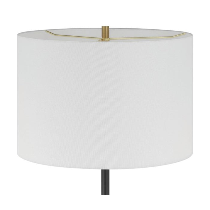 Craftmade Jones 1 Light Floor Lamp, Black/White