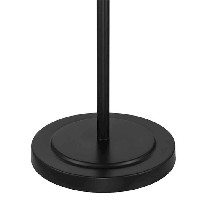 Craftmade Jones 1 Light Floor Lamp, Black/White