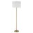 Craftmade Jones 1 Light Floor Lamp, Brass/White - 87010SB-F