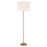 Craftmade Jones 1 Light Floor Lamp, Brass/White