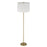 Craftmade Jones 1 Light Floor Lamp, Brass/White