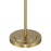 Craftmade Jones 1 Light Floor Lamp, Brass/White