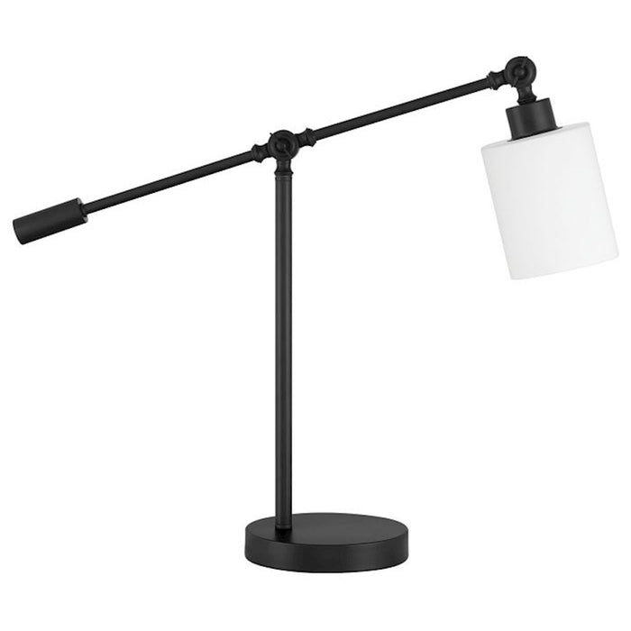 Craftmade Indiana 1 Light Table Lamp, Black/Frost White