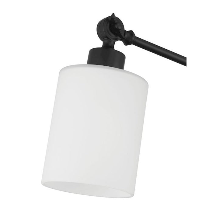 Craftmade Indiana 1 Light Table Lamp, Black/Frost White