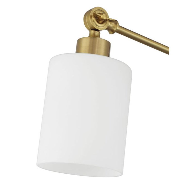 Craftmade Indiana 1 Light Table Lamp, Brass/Frost White